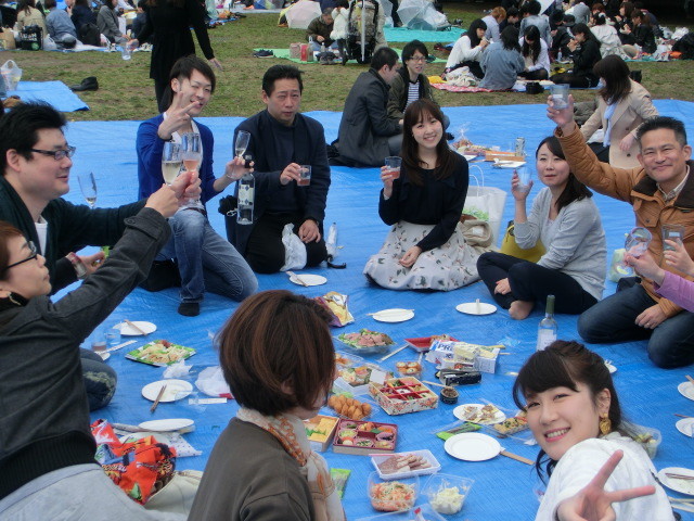 お花見ワイン会＠代々木公園