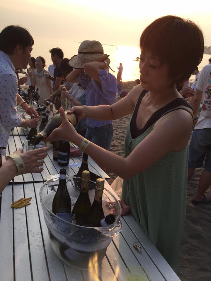 葉山サンセットビーチワイン会＠一色海岸