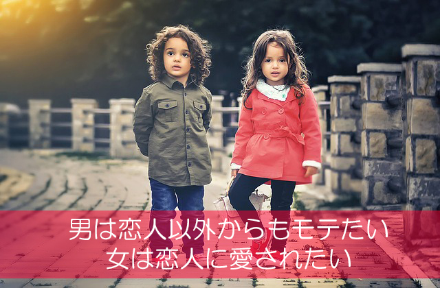 １０．男は恋人以外からもモテたい／女は恋人に愛されたい