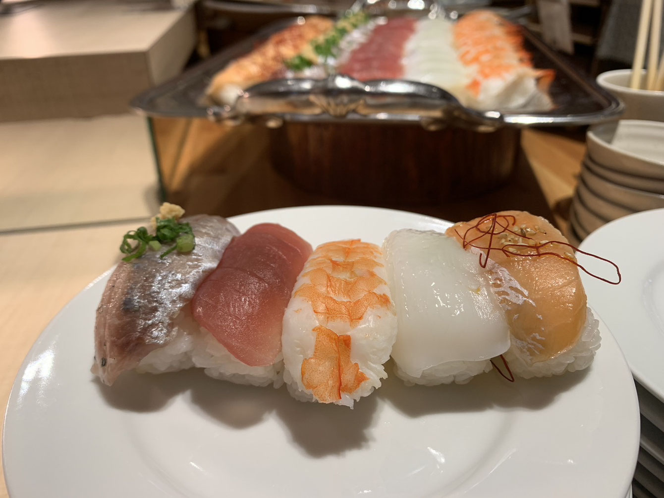 ななつの花 福岡博多ワイン会の料理の様子